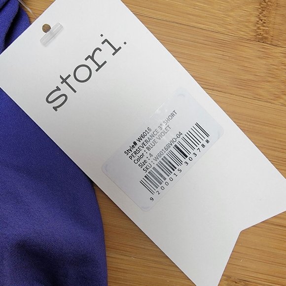 Stori Perseverance 3" Short in Blue Violet Size 4 Running Athletic Gym Workout - Picture 3 of 4
